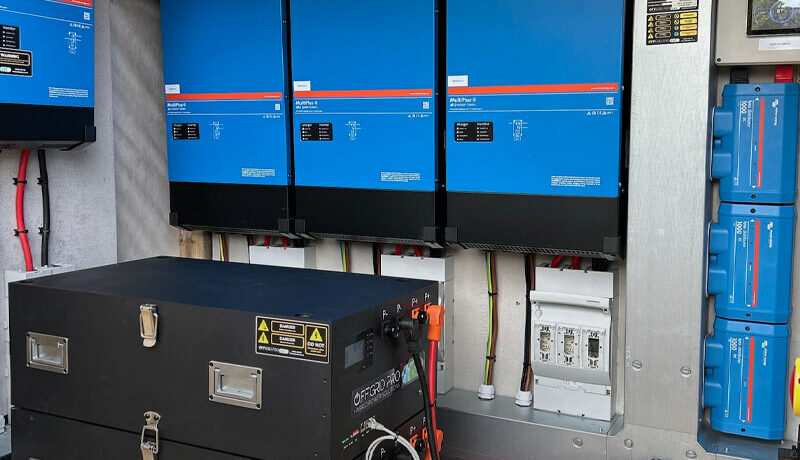 The OffGrid Pro system and its cabinet